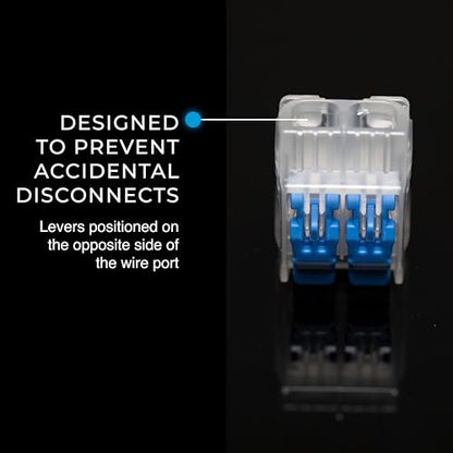 Ideal Electrical in-Sure Lever Wire Connector,12 AWG, 2-Port(30-10L22), Box of 150—Compact Releasable Connectors for Solid and Stranded Wires - size: Box of 150, style: 2 Port / 12-24 AWG