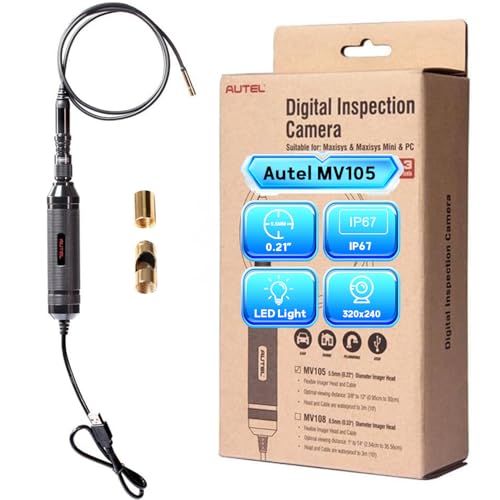 Autel MaxiVideo MV105 Inspection Camera, USB Digital Waterproof Borescope