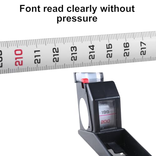 2Meter Wall Mounted Stadiometer Height Measuring Tape with Self Locking Feature and Wall Plate