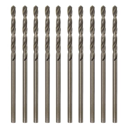 HARFINGTON 10pcs Cobalt Jobber Drill Bits 2mm / 0.079" M35 High Speed Steel HSS Twist Drilling Bit Tool for Stainless Steel Copper Wood Plastic and Other Hard Materials - size: 2mm