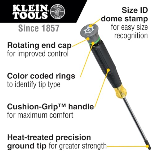 Klein Tools 80021 16-Piece Screwdriver Set with Magnetizer and Klein Tools 85617 8-Piece Precision Screwdriver Set