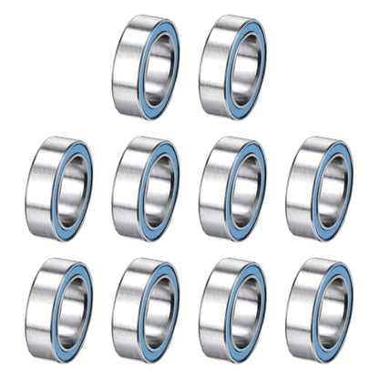 uxcell 10 Pcs MR128-2RS Micro Bearings, 8x12x3.5mm Chrome Steel, ABEC7 - size: MR128-2RS