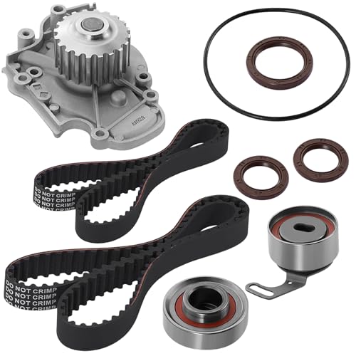 BDFHYK TBK244 Engine Timing Belt Kit with Water Pump Compatible with Honda 1994-2002 Accord 1998 Odyssey Compatible with Acura 1997-1999 CL 2.2L 2.3L L4 SOHC for TBK244 TBKWP244 - size: TBK244