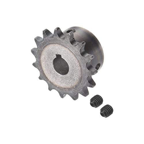 HARFINGTON Roller Chain Sprocket 15T Pitch 3/8" 12mm Bore A3 Carbon Steel