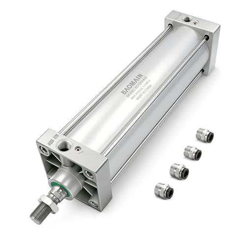 BAOMAIN Pneumatic Air Cylinder 4" Bore 17.72" Stroke SC100x450
