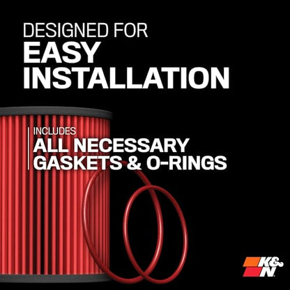 K&N Oil Filter: 20,000 Mile Engine Protection, High Efficiency, HP-7020 - size: (Pack of 1)