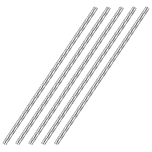 M3-0.5 Fully Threaded Rod 300mm Length Coarse Thread 5Pcs - size: M3-0.5 300mm