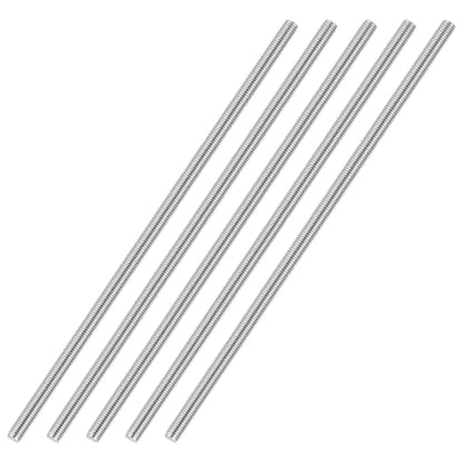 M3-0.5 Fully Threaded Rod 400mm Length Coarse Thread 5Pcs - size: M3-0.5 400mm