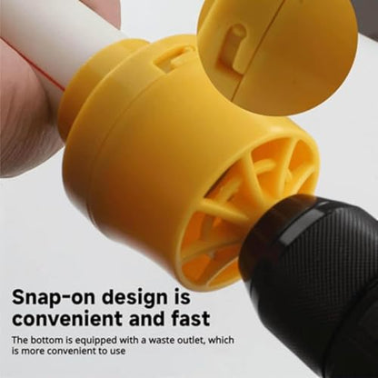 PVC Pipe Threader Kit Pipe Thread Opener, PVC Thread Maker Tool for Electric Drill, with 3 Dies 1/2", 3/4", 1", Reusable Plastic Pipe Round Die for Cutting (Pipe Threader Kit)