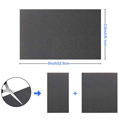12 Sheets Abrasive Dry Wet Waterproof Sandpaper Sheets Assorted Grit of 400/600/ 800/1000/ 1200/1500 for Automotive Polishing Metal Sanding Wood Furniture Finishing, 2.8 x 4.5 Inch