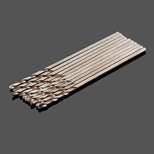 10PCS 1mm Twist Drill Bit Set,High Speed Steel Cobalt Drill Bit - size: 1mm