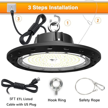 300W UFO LED High Bay Light - size: 300W1P-Dimmable