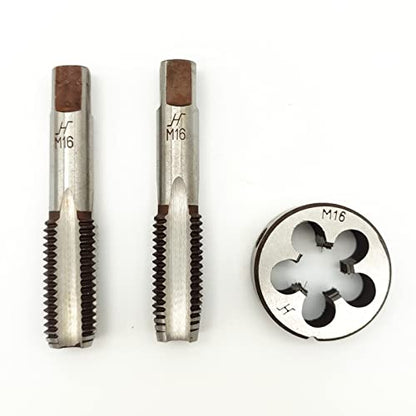 AtticZone M16 x 2.0 Metric Hand Thread Tap and Die Set, Right Hand - size: M16x2.0