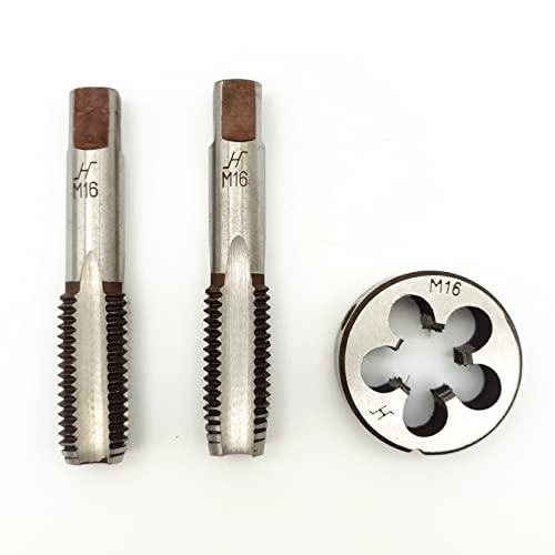 AtticZone M16 x 2.0 Metric Hand Thread Tap and Die Set, Right Hand - size: M16x2.0