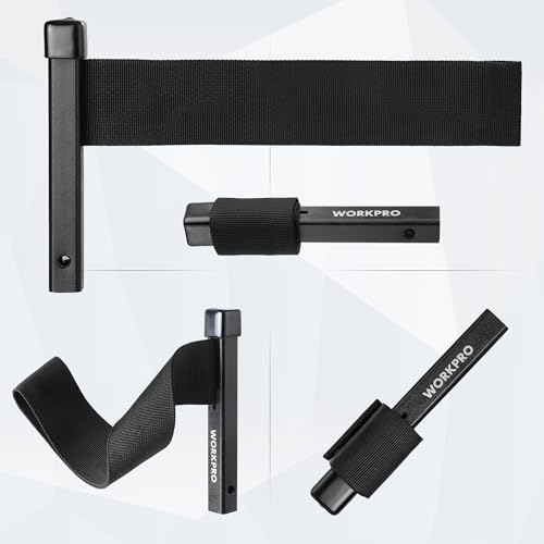 WORKPRO Nylon Strap Oil Filter Wrench, Universal Oil Filter Removal tool Adjustable, 1/2" Drive, Oil Filter Change Set, Ideal for Engine Filters, Conduit, & Fittings