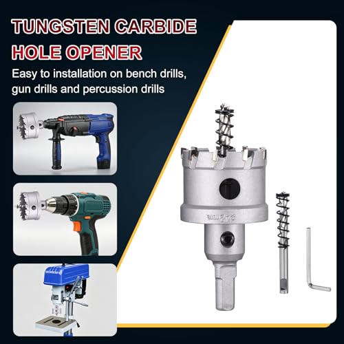 Tungsten Carbide Tipped Hole Saw 1-5/8 Inch 42mm Hole Cutter - size: 1-5/8 Inch (42mm)