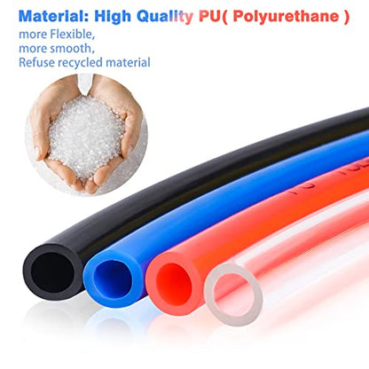 VerRich Pneumatic Tubing Pipe PU Hose Blue 4mmOD x 2.5mmID 525FT 160M - color: Blue, size: OD4mm*ID2.5mm 525 FT(160 Meters)