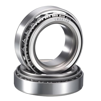 2 Pack LM68149/10 Tapered Roller Bearing Cone and Cup Set - size: LM68149/LM68110