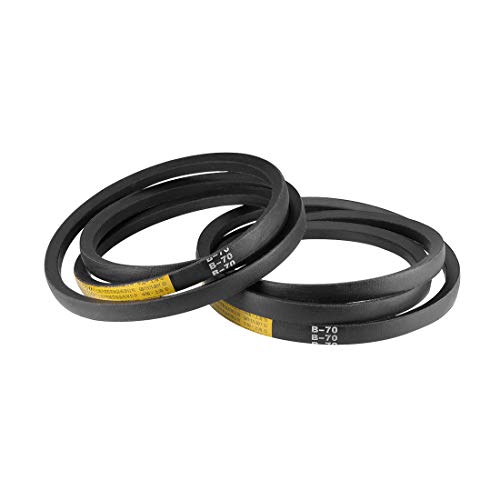 uxcell B70 V-Belts 70" Pitch Length, B-Section Rubber Drive Belt 2pcs - size: 70"