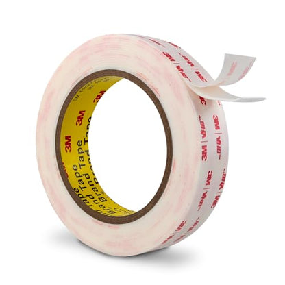 3M Double Sided Tape Heavy Duty 1''x15.4Ft 0.043in Thick White 4950 - color: White, size: 1" x 15.4Ft