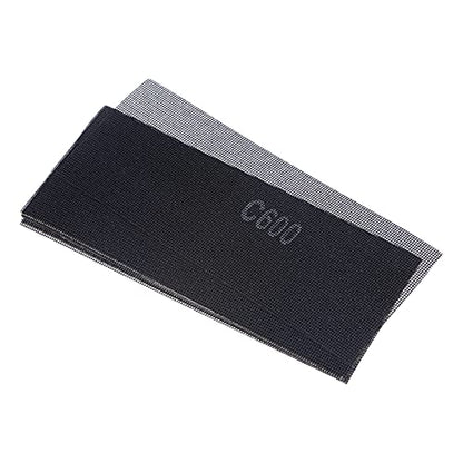uxcell 10pcs Mesh Sanding Sheets 600 Grits 4-1/2-inch x 11-inch Mesh Sandpaper Pad for Wood Wall Repair, Dust-Free Wet/Dry Polish - style: 600 Grit