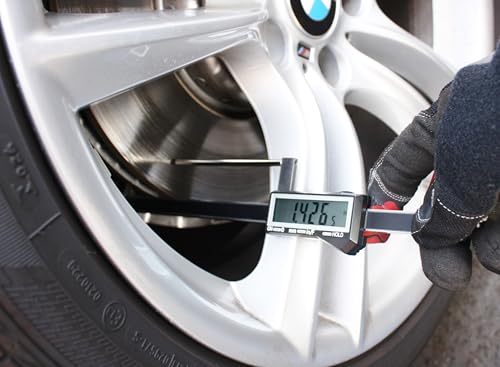 iGaging Brake Rotor Gauge Wheels On Large Digital Electronic Display Caliper