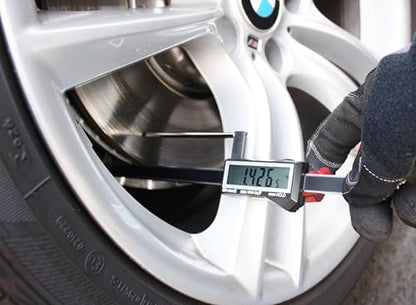 iGaging Brake Rotor Gauge Wheels On Large Digital Electronic Display Caliper