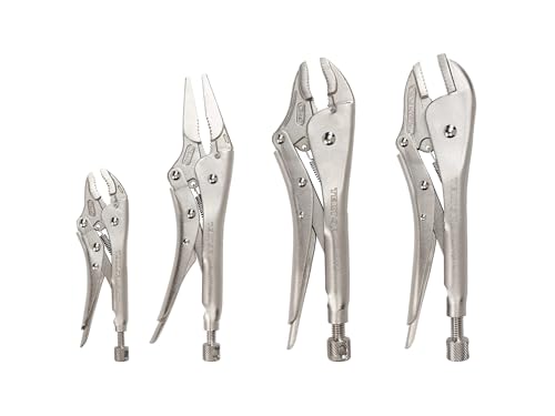TEKTON Locking Pliers Set, 4-Piece | PLK99902 - size: 4-Piece