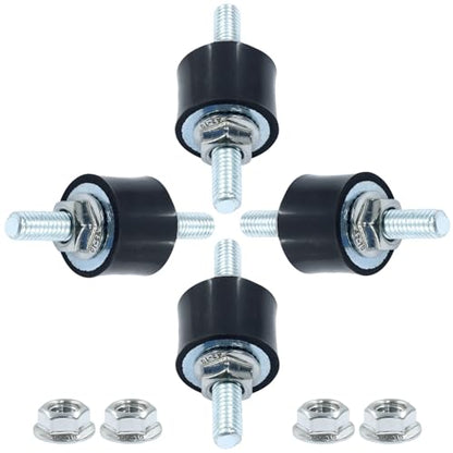 Waziaqoc 4PCS M6 Rubber Mounts Shock Absorber - size: M6
