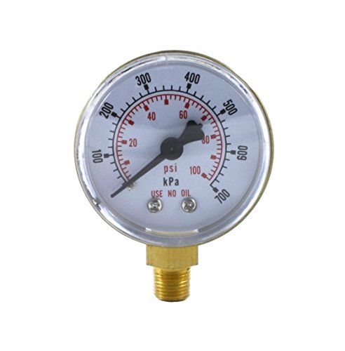SÜA - Low Pressure Gauge for Oxygen Regulator 0-100 psi - 2 inches for LDB Regulators - size: LDB - Low