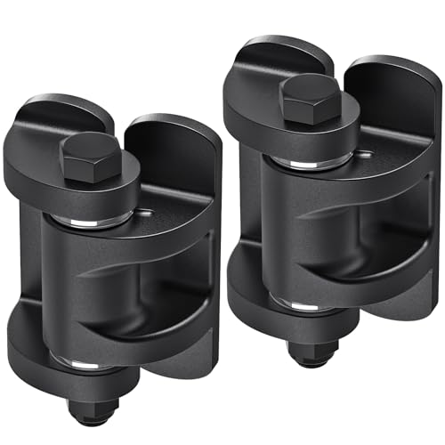 Insaga Weld on Hinges 1000lb Capacity Dual-Sided Heavy Duty Gate Hinges - 6mm Carbon Steel Weldable Hinges for Square Post to Tubular Gate, Ideal for Heavy Gates or Trailer Ramps (3.6x2.3'', 2Pack) - color: Weld hinge-180° Open