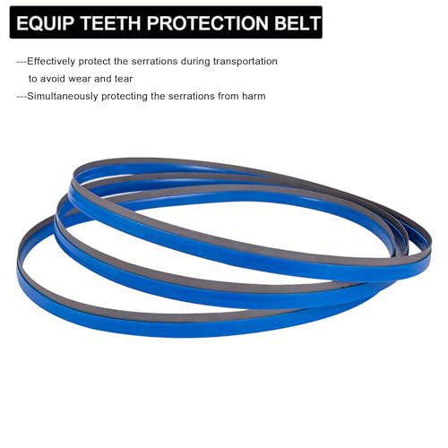 44-7/8-Inch Portable Bandsaw Blades 24 TPI, 44-7/8" x 1/2" x .020" Replacement for Milwaukee 48-39-0531 and DeWalt DW3984 Band Saw Blades 3-Pack - size: 24TPI