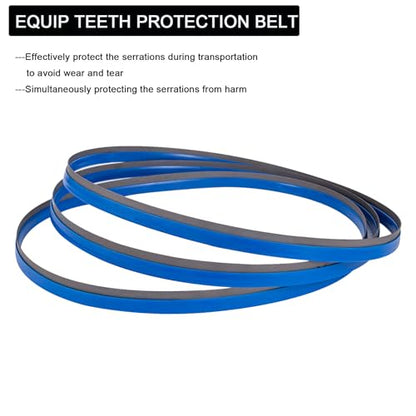 44-7/8-Inch Portable Bandsaw Blades 24 TPI, 44-7/8" x 1/2" x .020" Replacement for Milwaukee 48-39-0531 and DeWalt DW3984 Band Saw Blades 3-Pack - size: 24TPI