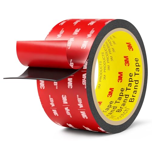 3M Double Sided Tape Heavy Duty 2in x 10ft, Removable Mounting Tape - size: 2in x 10ft