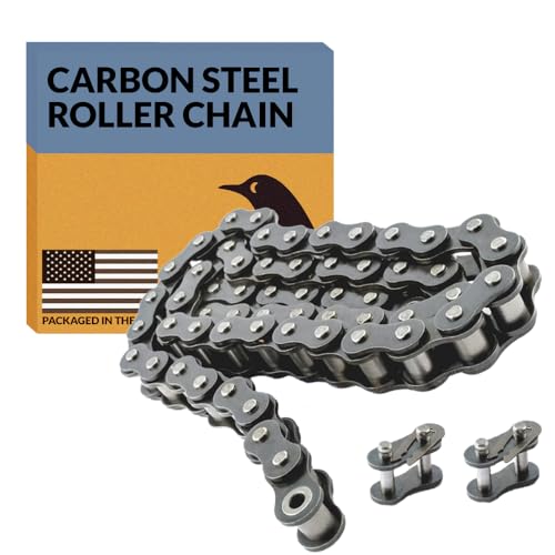 PGN #25 Carbon Steel Roller Chain - 10 Ft + 2 Free Links - 479 Links