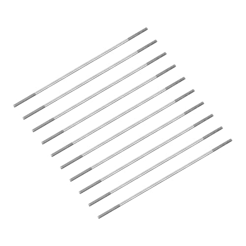 METALLIXITY Double Ended Stud Screws (M4 Thread 140mm Length) 10pcs, 304 Stainless Steel Dual Threaded Rod Bolts - for House Maintenance - size: M4x140mm