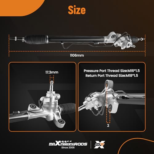 maXpeedingrods Power Steering Rack and Pinion for Honda Accord 2008-2012 - style: Accord 2008-2012