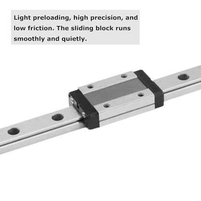 Linear Rail Guide MGN9 350mm Length Miniature Linear Sliding Guideway with 1PCS MGN9H Stainless Steel Carriage Block for CNC Machine and 3D Printer - color: MGN9H, size: 350mm/13.78 inches