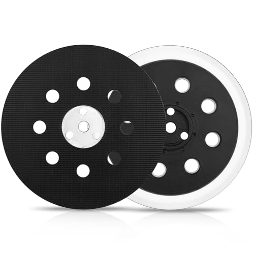2PCS 5" Hook & Loop RS032 Hard Backing Sander Pad Compatible with Bosch Orbital 3107DVS 3725DEVS 1295DVS 1295DH Random Sander Replacement Parts