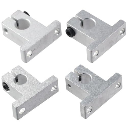 4Pcs SK10 Linear Rod Rail, 10mm Shaft Support, Linear Motion Guides, Axis Vertical, Bracket/Bearing, Aluminum Frame Polished Rod Holder