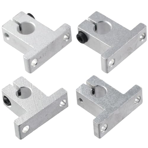 4Pcs SK10 Linear Rod Rail, 10mm Shaft Support, Linear Motion Guides, Axis Vertical, Bracket/Bearing, Aluminum Frame Polished Rod Holder
