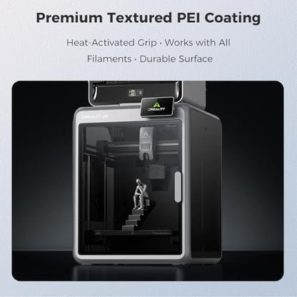 Creality K2 Pro Build Plate Original 325x310mm Dual Side Golden PEI Coating Spring Steel Magnetic K2 Pro Bed Plate Creality 3D Printer PEI Sheet for K2 Pro/K1 Max/Ender 3 V3 Plus - style: K2 Pro Textured