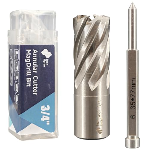 1PC M2 HSS Annular Cutter 3/4" Dia 1" Cutting Depth 3/4" Weldon Shank - size: 1-piece 3/4", style: HSS 1" Cutting Depth