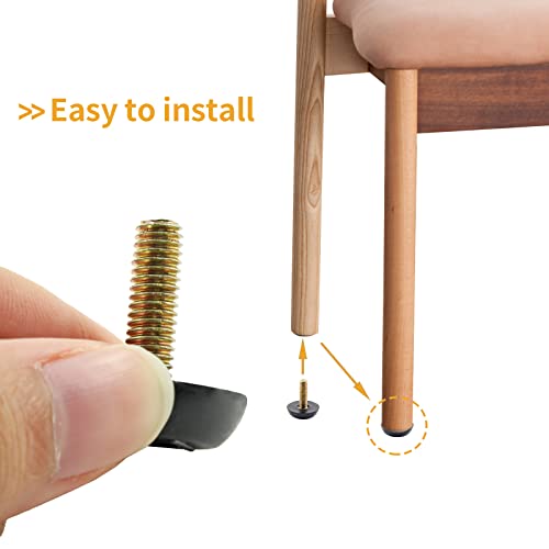 M6 Furniture Levelers Table Leg Levelers, 8 Pcs Adjuster Mini Feet - size: M6