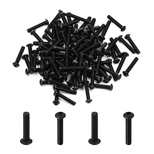 100Pcs M3 x 16mm Button Head Socket Cap Screws, Alloy Steel 10.9 Grade - size: M3 x 16mm