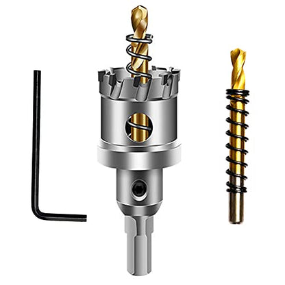 1-1/8'' Tungsten Carbide Tipped Hole Saw Drill Bit for Hard Metal Steel - size: 29mm | 1-1/8''