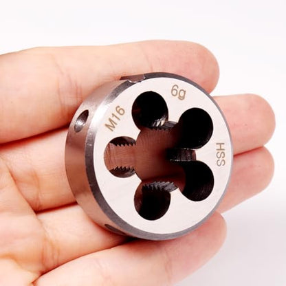 ATOPLEE HSS 6542 M16 X 2.0 Tap and Die Set, Right Hand Machine Thread Tap Die Set (M16 X 2.0) - size: M16 X 2.0