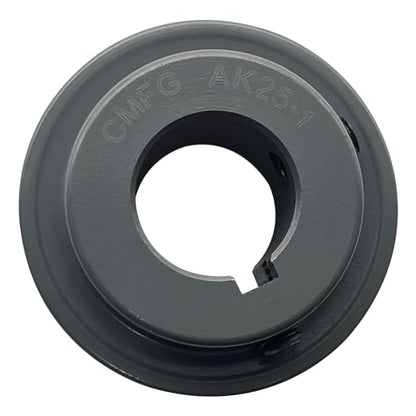 AK25-1 v Belt Pulley,AK251, 2.5 inch OD, 1 inch Bore,Cast Iron Material, AK Single Groove Mechanical v-Belt Pulleys for "4L" or "A" or "3L" Belts - size: 2.5 Inch OD,1 inch bore, style: 1 Groove
