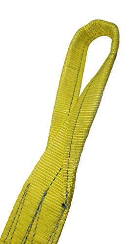 Kennedy Wire Rope & Sling Co. 3" x 26' 2-Ply Twist Eye Polyester Lifting Sling (Various Sizes in Listing) Made in The USA - color: 3" 2-Ply Twist Eye (Type 4), size: 3" x 26'