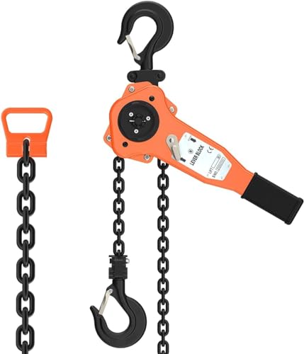 Lever Chain Hoist, 3/4 Ton, G80 Grade Chain, 10ft Lifting - size: 1650lbs 10ft